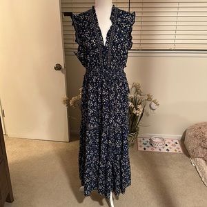 Max Studio Navy Floral Dress